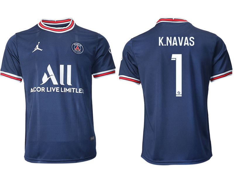 Men 2021-2022 Club Paris St German home aaa version blue #1 Soccer Jersey->paris st german jersey->Soccer Club Jersey